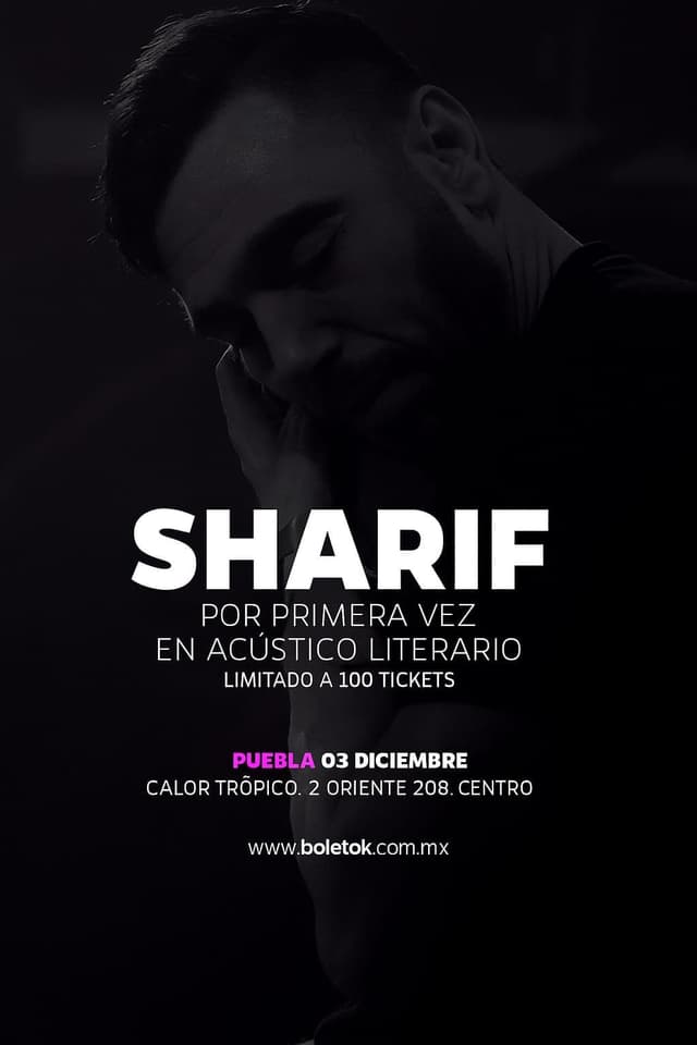SHARIF/ ACÚSTICO LITERARIO / PUEBLA